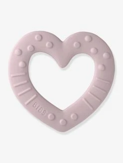 Anneau De Dentition Baby Bitie Heart BIBS Mauve Pâle - Bibs