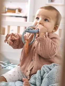 Anneaux De Dentition En Bois Et Silicone Multicolor - Vertbaudet -Hape Boutique anneaux de dentition en bois et silicone 2