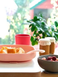 Assiette Silicone Avec Ventouse BEABA Bleu - Beaba -Hape Boutique assiette silicone avec ventouse beaba 5