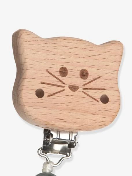 Attache-sucette LÄSSIG Little Chums Gris/chat - Lassig 2 Attache-sucette LÄSSIG Little Chums Gris/chat - Lassig – Image 2