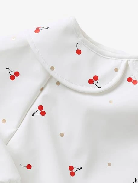 Bavoir Tablier Manches Longues Avec Col Rose Imprimé - Vertbaudet 2 Bavoir Tablier Manches Longues Avec Col Rose Imprimé - Vertbaudet – Image 2