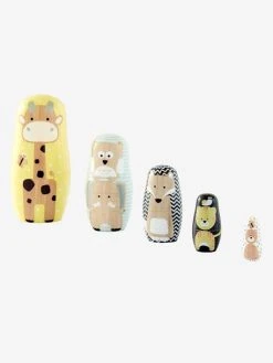 Boites Gigognes Animaux En Bois Multicolore - Vertbaudet -Hape Boutique boites gigognes animaux en bois 3