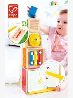 Boîtes Gigognes Musicales HAPE Rouge - Hape -Hape Boutique boites gigognes musicales hape 5