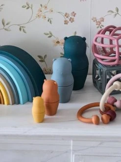 Boites Gigognes Ours En Silicone Multicolor - Vertbaudet -Hape Boutique boites gigognes ours en silicone 4