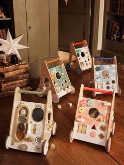 Chariot De Marche Avec Freins HANOÏ En Bois FSC® Multicolore - Vertbaudet -Hape Boutique chariot de marche avec freins hanoi en bois fsc 3