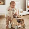 Chariot De Marche Poussette En Bois FSC® Rose - Vertbaudet