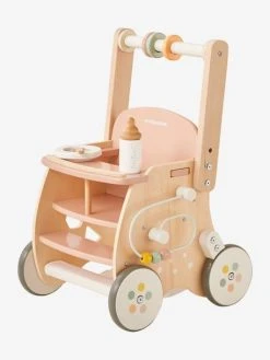 Chariot De Marche Poussette En Bois FSC® Rose - Vertbaudet -Hape Boutique chariot de marche poussette en bois fsc 4