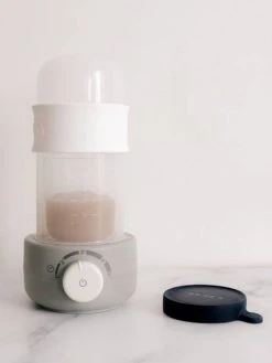 Chauffe-biberon Et Stérilisateur BEABA Baby Milk Second Gris/blanc - Beaba -Hape Boutique chauffe biberon et sterilisateur beaba baby milk second 2