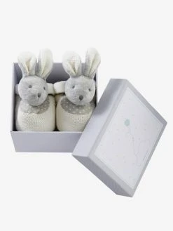 Coffret Chaussons Lapinou. Beige - Vertbaudet -Hape Boutique coffret chaussons lapinou 2