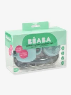 Coffret D’apprentissage 3 Pièces BEABA En Silicone Rose - Beaba -Hape Boutique coffret dapprentissage 3 pieces beaba en silicone 4