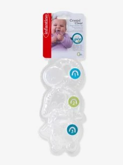 Coffret De 3 Anneaux De Dentition Cristal - INFANTINO Blanc - Infantino -Hape Boutique coffret de 3 anneaux de dentition cristal infantino 4