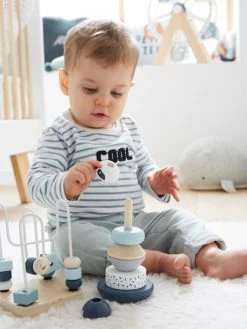 Coffret De 3 Jeux D'éveil En Bois FSC® Bleu - Vertbaudet -Hape Boutique coffret de 3 jeux deveil en bois fsc 4