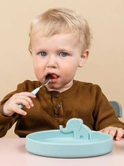 Coffret Repas 3 Pièces DONE BY DEER Peekaboo Deer Friends En Silicone Bleu - Done By Deer -Hape Boutique coffret repas 3 pieces done by deer peekaboo deer friends en silicone 2