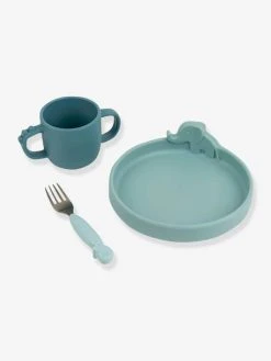 Coffret Repas 3 Pièces DONE BY DEER Peekaboo Deer Friends En Silicone Bleu - Done By Deer -Hape Boutique coffret repas 3 pieces done by deer peekaboo deer friends en silicone 4