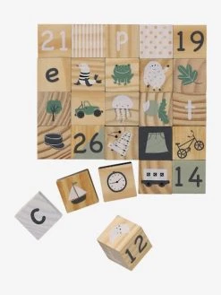 Cubes Alphabet En Bois FSC® Multicolore - Vertbaudet 5 Cubes Alphabet En Bois FSC® Multicolore - Vertbaudet -Hape Boutique cubes alphabet en bois fsc 2