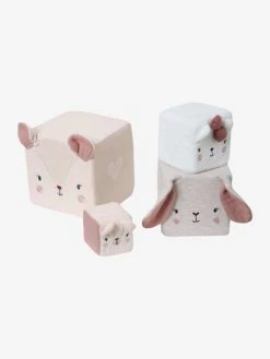 Cubes En Tissu GRENIER Beige - Vertbaudet -Hape Boutique cubes en tissu grenier 3