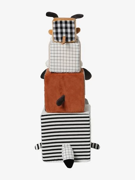 Cubes En Tissu MES PETITS JOUETS Multicolore - Vertbaudet 6 Cubes En Tissu MES PETITS JOUETS Multicolore - Vertbaudet – Image 6