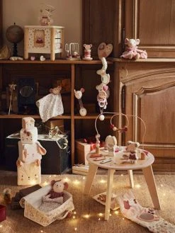 Doudou Carré En Gaze De Coton GRENIER Blanc - Vertbaudet -Hape Boutique doudou carre en gaze de coton grenier 2