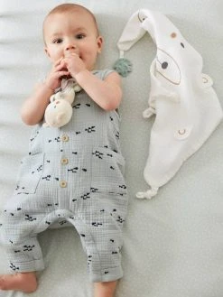 Doudou Carré + Hochet GREEN FOREST Multicolore - Vertbaudet 9 Doudou Carré + Hochet GREEN FOREST Multicolore - Vertbaudet -Hape Boutique doudou carre hochet green forest 3