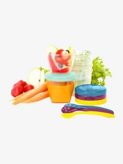 Ensemble De 12 Boîtes Hermétiques + 3 Cuillères Souples BABYMOOV Babybols Multi Set Multicolore - Babymoov -Hape Boutique ensemble de 12 boites hermetiques 3 cuilleres souples babymoov babybols multi set 4