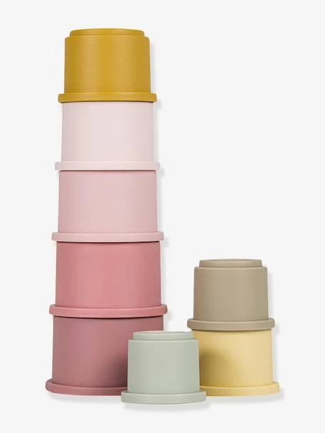 Gobelets Empilables - LITTLE DUTCH Rose - Little Dutch 6 Gobelets Empilables - LITTLE DUTCH Rose - Little Dutch – Image 6