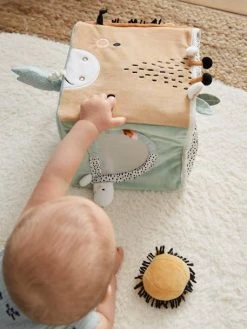 Grand Cube D'activités En Tissu TANZANIE Multicolore - Vertbaudet -Hape Boutique grand cube dactivites en tissu tanzanie 4