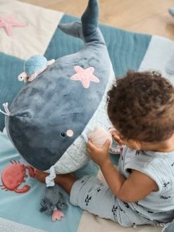 Grande Peluche D'activités SOUS L'OCÉAN Gris - Vertbaudet -Hape Boutique grande peluche dactivites sous locean 3