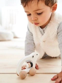 Hochet Ourson En Bois FSC® Blanc - Vertbaudet -Hape Boutique hochet ourson en bois fsc 2