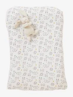 Housse De Matelas à Langer En Coton Ivoire Imprimé - Vertbaudet -Hape Boutique housse de matelas a langer en coton 4