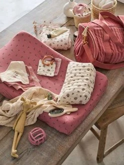 Housse De Matelas à Langer En Jersey Bois De Rose Imprimé - Vertbaudet -Hape Boutique housse de matelas a langer en jersey 2
