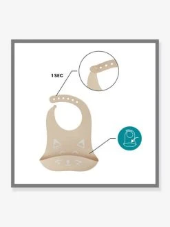 Kit Repas Silicone BABYMOOV First’Isy Beige (renard) - Babymoov -Hape Boutique kit repas silicone babymoov firstisy 4