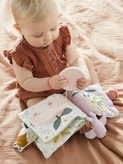 Livre D'activités En Gaze De Coton DOUCE PROVENCE Violet - Douce Provence - Vertbaudet -Hape Boutique livre dactivites en gaze de coton douce provence 4