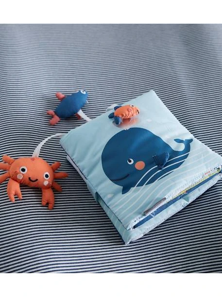 Livre D'éveil Accordéon Eau Salée Bleu - Vertbaudet 2 Livre D'éveil Accordéon Eau Salée Bleu - Vertbaudet – Image 2