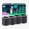 Lot De 12 Recharges Pour Poubelles à Couches Tec Et Twist & Click TOMMEE TIPPEE Sangenic En Plastique Recyclé Gris - Tommee Tippee