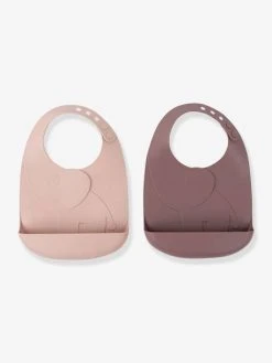 Lot De 2 Bavoirs Avec Récupérateur DONE BY DEER Peekaboo Eléphant En Silicone Vert Clair + Vert Foncé - Done By Deer -Hape Boutique lot de 2 bavoirs avec recuperateur done by deer peekaboo elephant en silicone 2