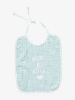 Lot De 2 Bavoirs Bébé En Gaze De Coton Lot Bleu - Vertbaudet -Hape Boutique lot de 2 bavoirs bebe en gaze de coton 2