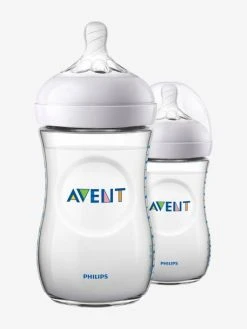Lot De 2 Biberons 260 Ml Philips AVENT Natural Sans BPA Transparent - Philips Avent