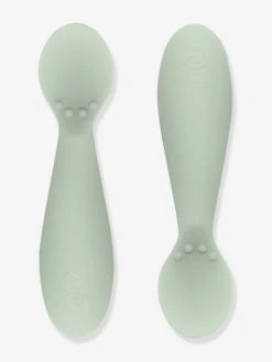 Lot De 2 Cuillères 1er âge EZPZ Tiny Spoon En Silicone Vert Amande - EZPZ -Hape Boutique lot de 2 cuilleres 1er age ezpz tiny spoon en silicone 3