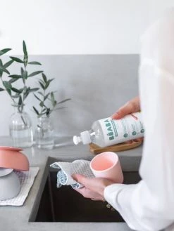 Lot De 2 Flacons De Liquide Vaisselle (500 Ml) BEABA Blanc - Beaba -Hape Boutique lot de 2 flacons de liquide vaisselle 500 ml beaba 3