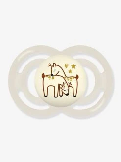 Lot De 2 Sucettes En Silicone MAM Perfect Nuit 6+ Vert + Beige - Mam -Hape Boutique lot de 2 sucettes en silicone mam perfect nuit 6 2