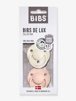 Lot De 2 Sucettes-tétines BIBS De Lux En Silicone Gris Fer + Bleu Layette - Bibs -Hape Boutique lot de 2 sucettes tetines bibs de lux en silicone 5