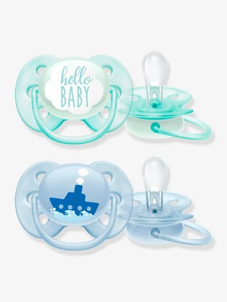 Lot De 2 Sucettes Ultra Douces 1er âge Philips AVENT Lapin Blanc - Philips Avent 1 Lot De 2 Sucettes Ultra Douces 1er âge Philips AVENT Lapin Blanc - Philips Avent