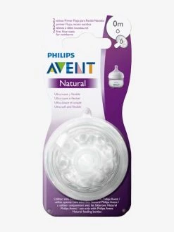 Lot De 2 Tétines Philips AVENT Natural, 5 Débits Transparent - Philips Avent -Hape Boutique lot de 2 tetines philips avent natural 5 debits 2