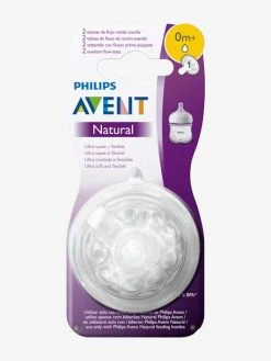 Lot De 2 Tétines Philips AVENT Natural, 5 Débits Transparent - Philips Avent -Hape Boutique lot de 2 tetines philips avent natural 5 debits 4