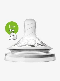 Lot De 2 Tétines Philips AVENT Natural, 5 Débits Transparent - Philips Avent -Hape Boutique lot de 2 tetines philips avent natural 5 debits 5