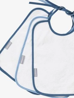 Lot De 3 Bavoirs Plastifiés Bleu - Vertbaudet -Hape Boutique lot de 3 bavoirs plastifies 5
