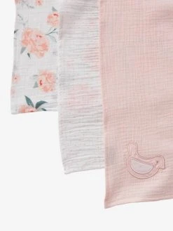 Lot De 3 Langes EAU DE ROSE Rose - Vertbaudet -Hape Boutique lot de 3 langes eau de rose 3