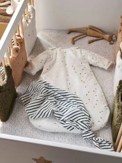 Lot De 3 Langes GREEN FOREST écru / Multicolore - Vertbaudet -Hape Boutique lot de 3 langes green forest 2