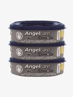 Lot De 3 Recharges Octogonales Pour Poubelles à Couches Nappyclean Et Dress Up Bleu - Angelcare