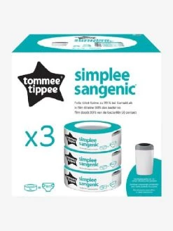 Lot De 3 Recharges Pour Poubelle à Couches Simplee Tommee Tippee SANGENIC En Plastique Recyclé Blanc - Tommee Tippee 6 Lot De 3 Recharges Pour Poubelle à Couches Simplee Tommee Tippee SANGENIC En Plastique Recyclé Blanc - Tommee Tippee -Hape Boutique lot de 3 recharges pour poubelle a couches simplee tommee tippee sangenic en plastique recycle 2